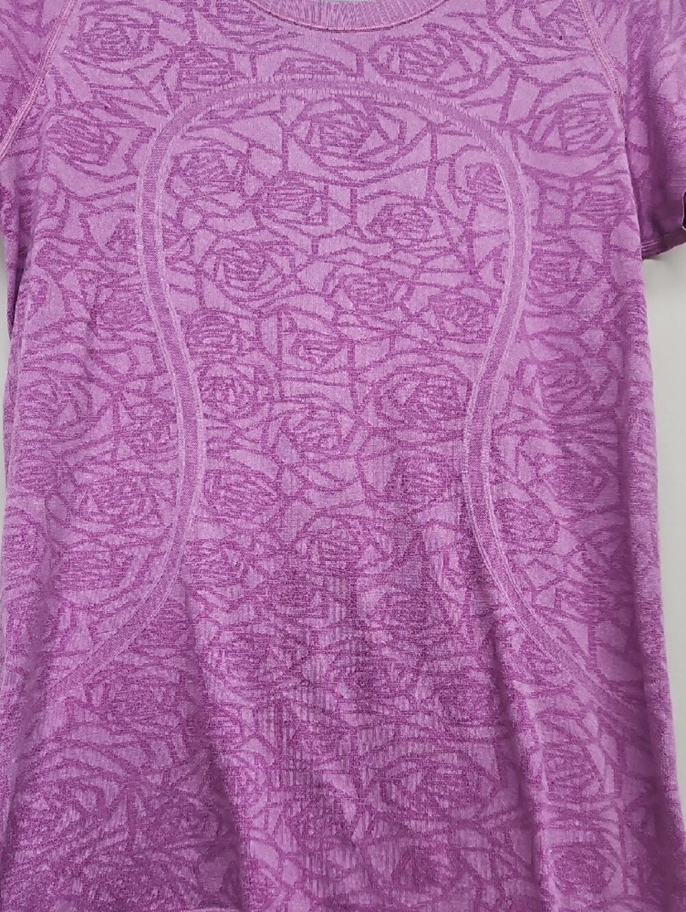 Lululemon Athletica Swiftly Tech Short Sleeve Tee Lilac Purple Jacquard - Picture 5 of 15